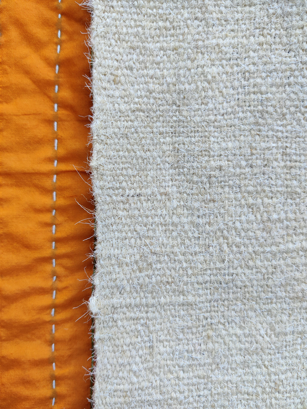 Jawal/Virgin Wool White Ghongadi