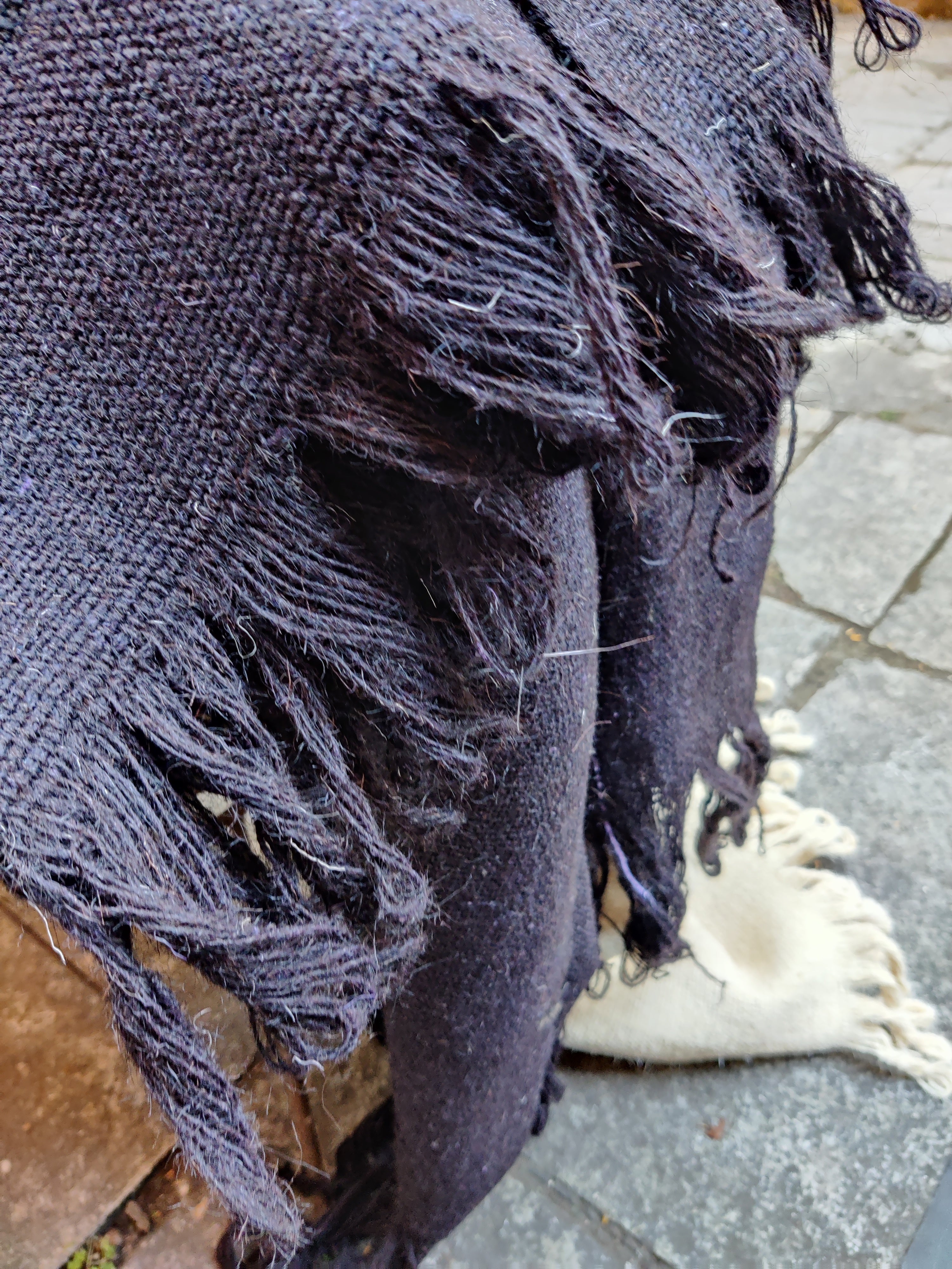 Jawal/Virgin Wool Black Ghongadi