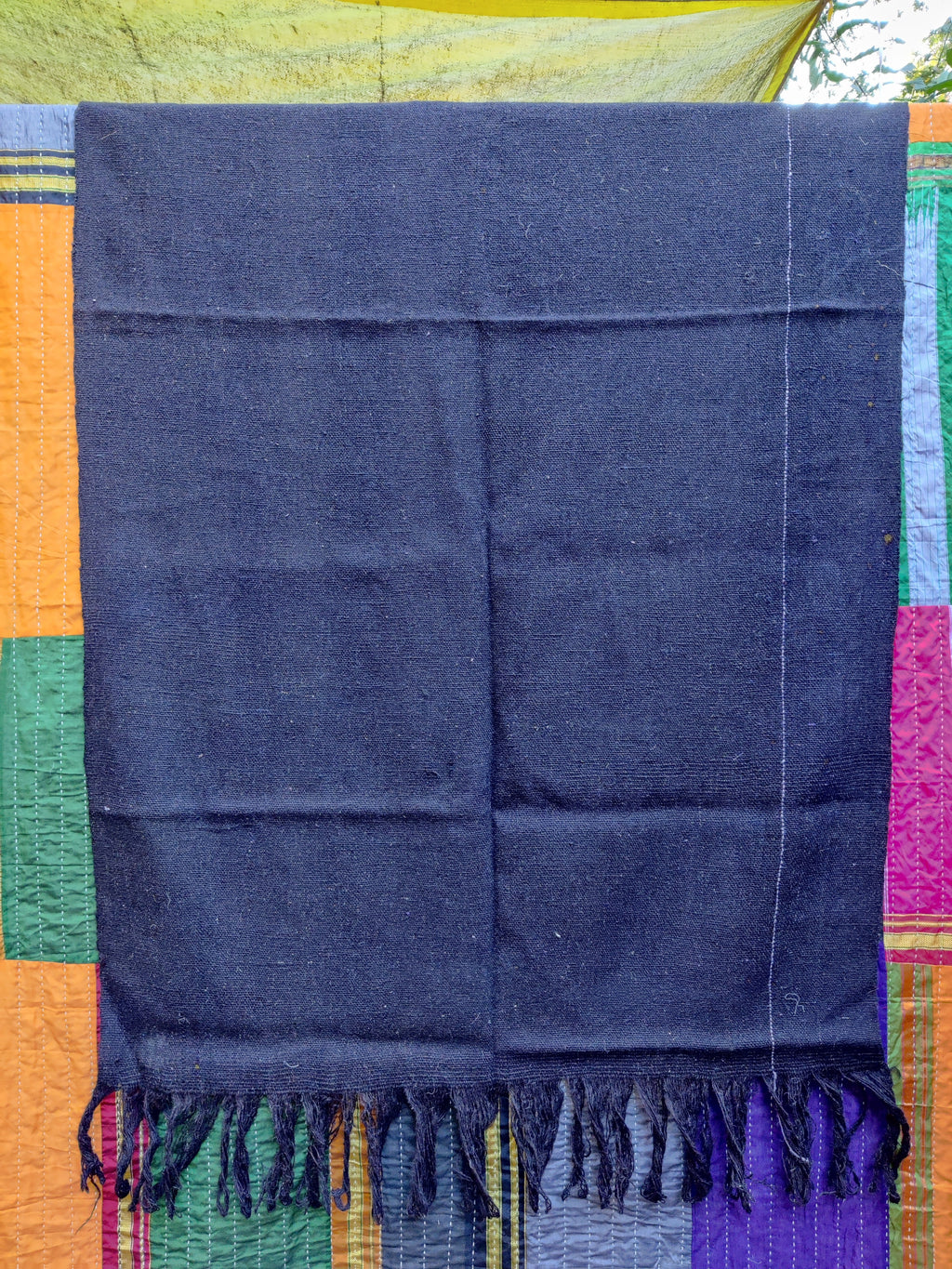 Jawal/Virgin Wool Black Ghongadi