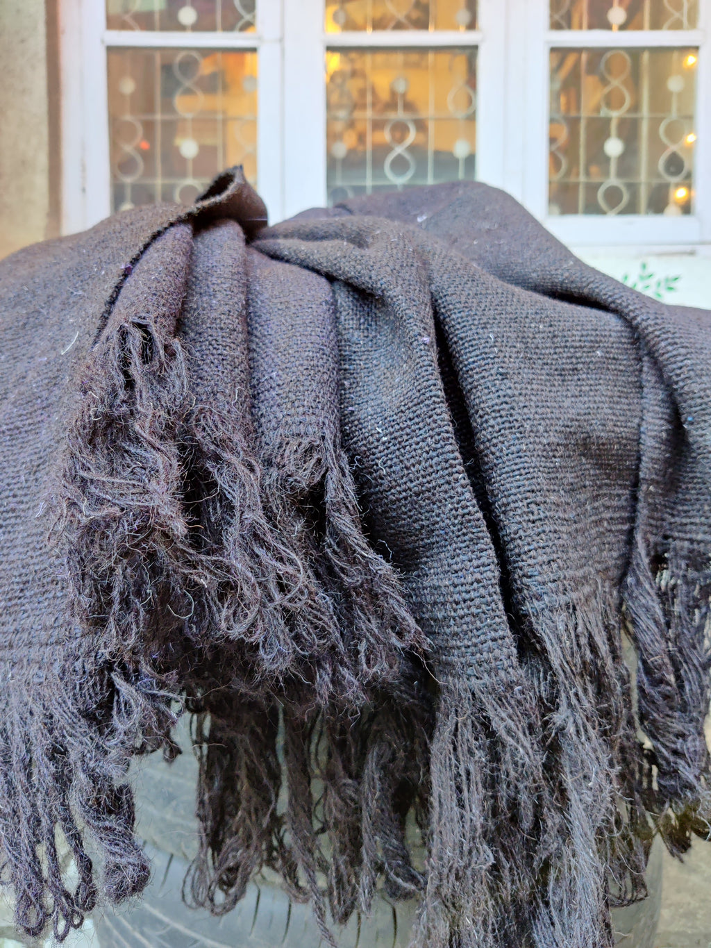 Jawal/Virgin Wool Black Ghongadi