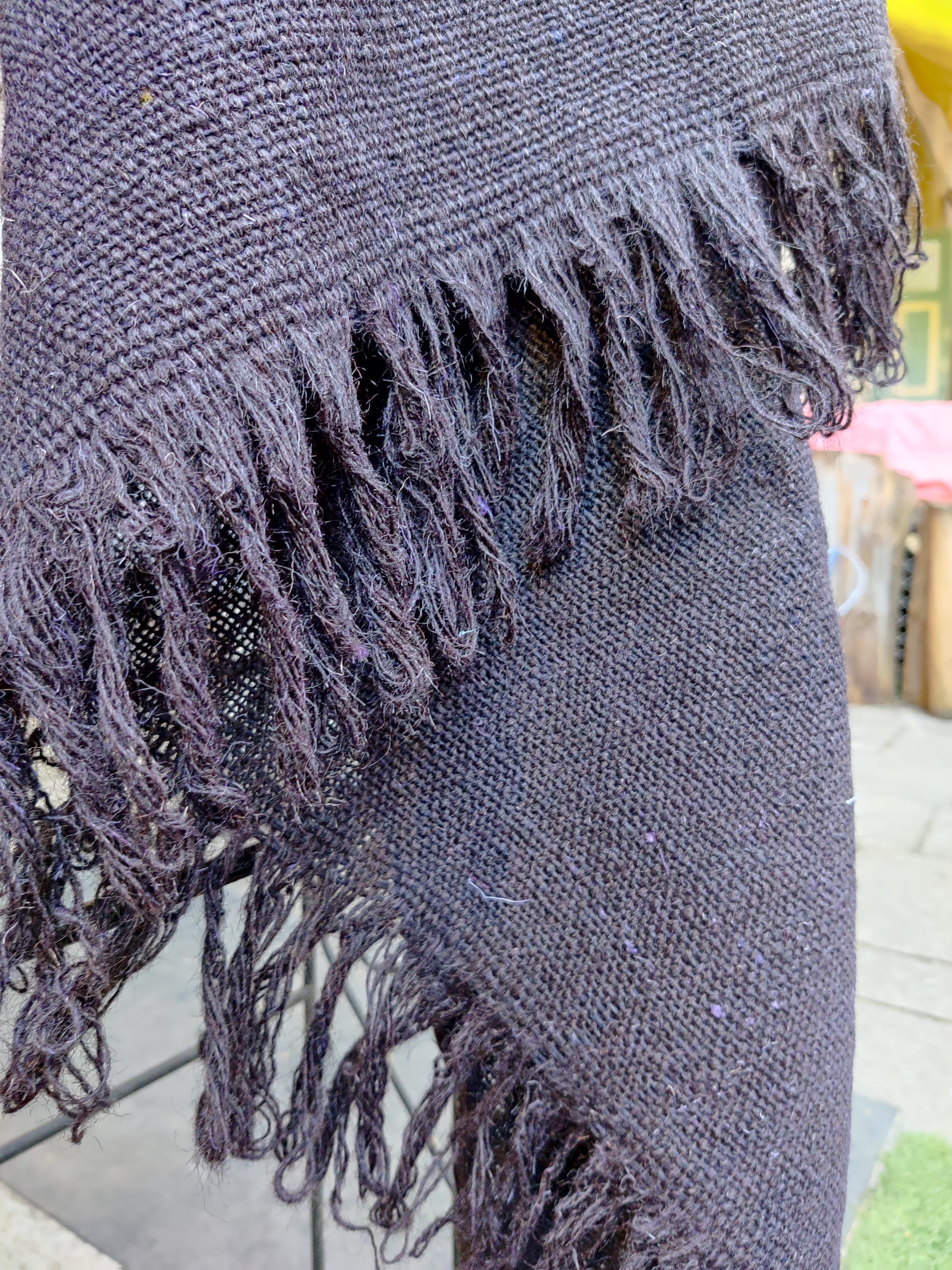 Jawal/Virgin Wool Black Ghongadi