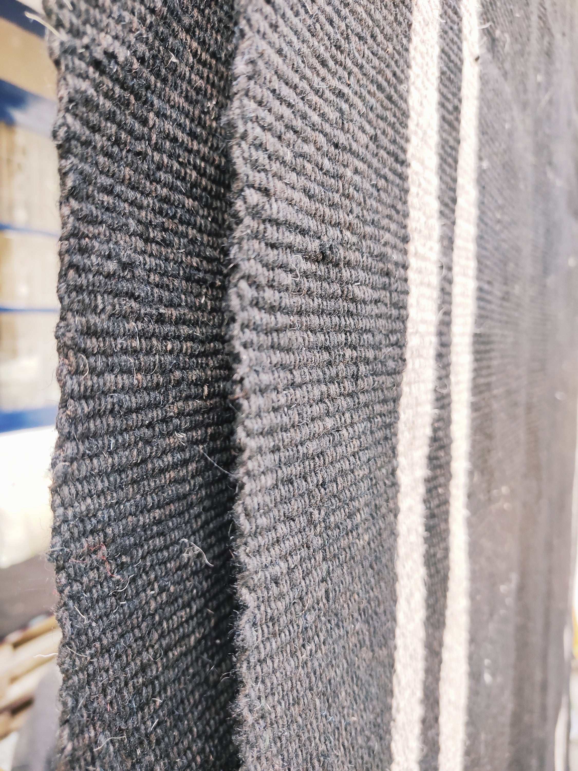 Kolhapuri Pure Woolen Ghongadi - Black